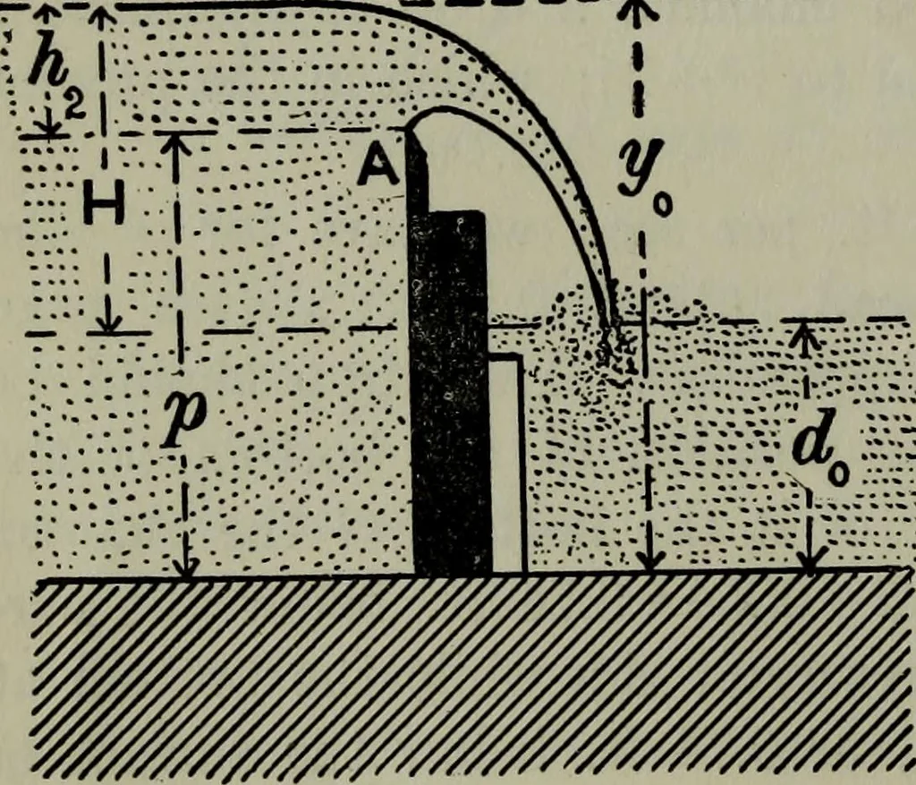 An illustration from Hydraulic motors, with related subjects, including centrifugal pumps, pipes, and open channels, designed as a text-book for engineering schools, 1905, leaf 265