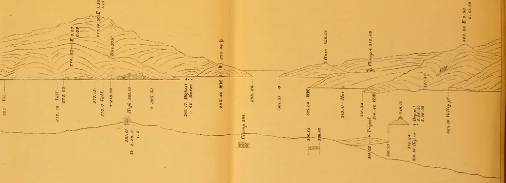 An illustration from Hydrographical surveying : a description of means and methods employed in constructing marine charts, 1920, leaf 114