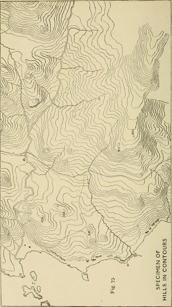 An illustration from Hydrographical surveying : a description of means and methods employed in constructing marine charts, 1920, leaf 409