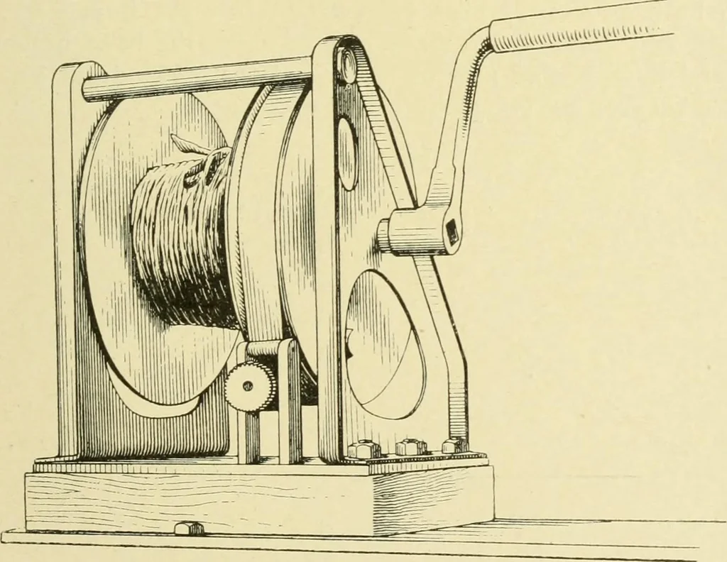 An illustration from Hydrographical surveying : a description of means and methods employed in constructing marine charts, 1920, leaf 470