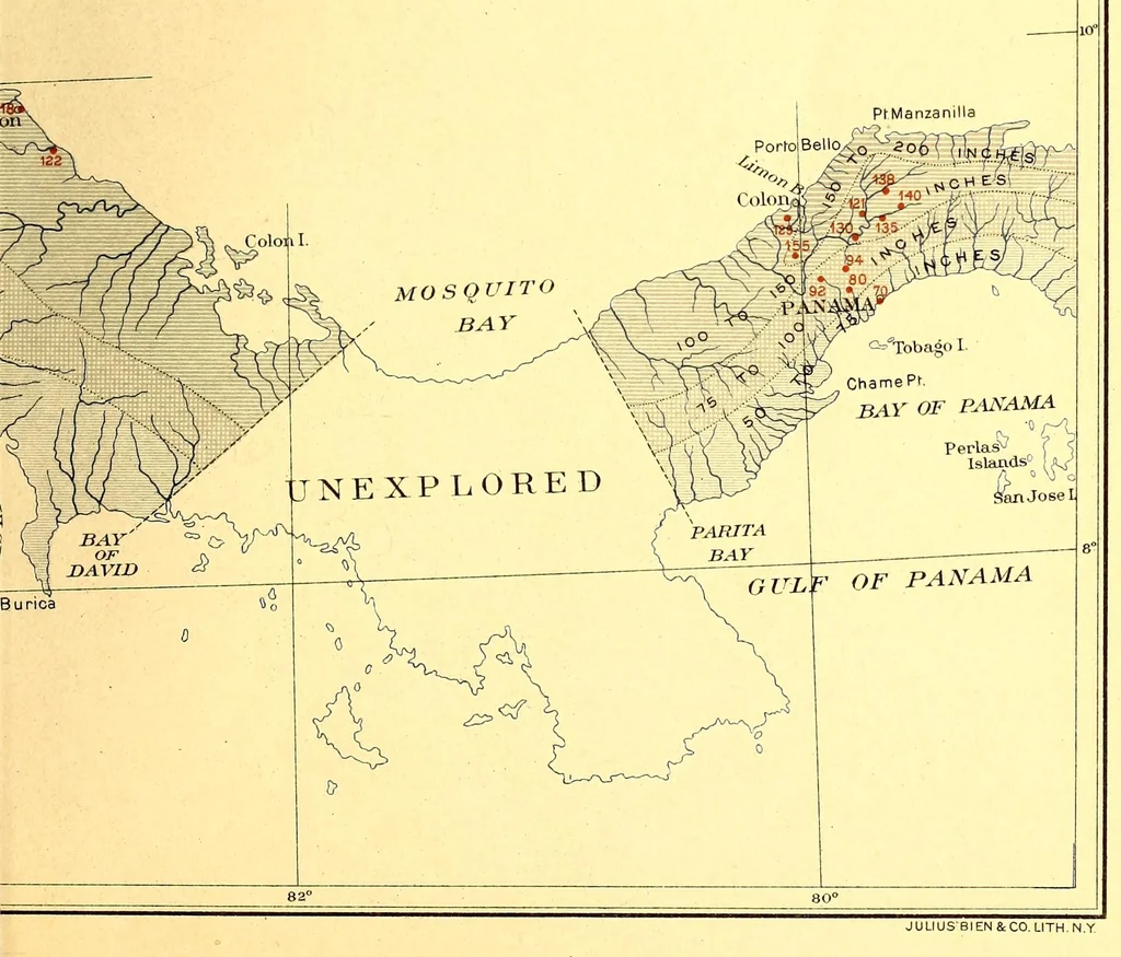 An illustration from Hydrography of the American Isthmus, 1903, leaf 41