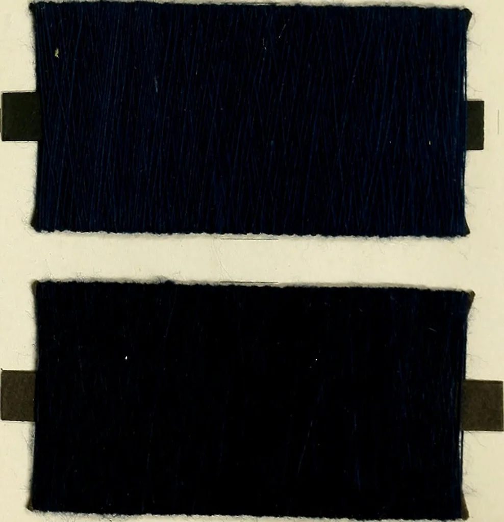 An illustration from Hydron blue G and R, patented paste 20% and powder, 1911, leaf 34