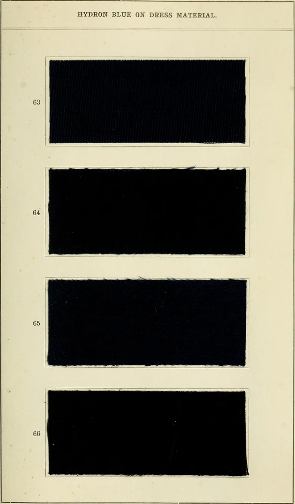 An illustration from Hydron blue G and R, patented paste 20% and powder, 1911, leaf 44