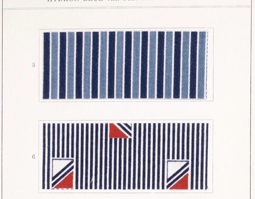 An illustration from Hydron colours on cotton yarn, 1900, leaf 13