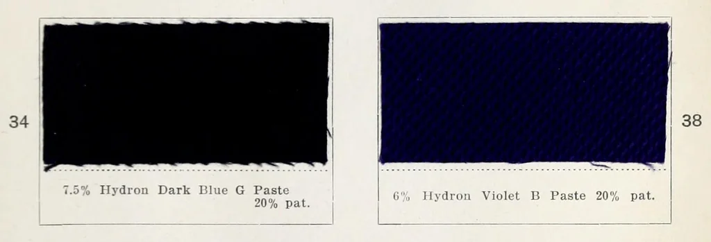 An illustration from Hydron colours on cotton piece-goods, 1900, leaf 27