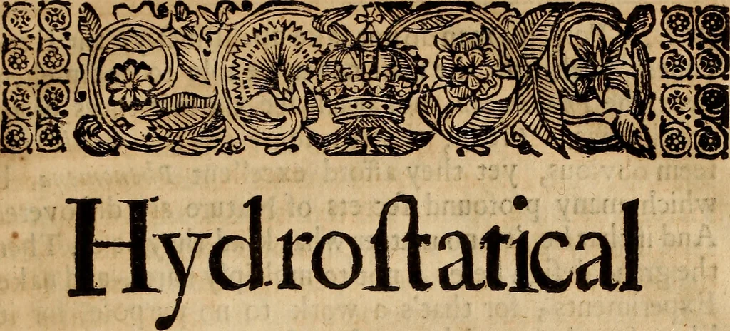 An illustration from The hydrostaticks; : or, The weight, force, and pressure of fluid bodies made evident by physical, and sensible experiments, together with some miscellany observations, the last whereof is a short history of coal, and of all the common and proper accidents thereof, a subject never treated of before., 1672, leaf 64
