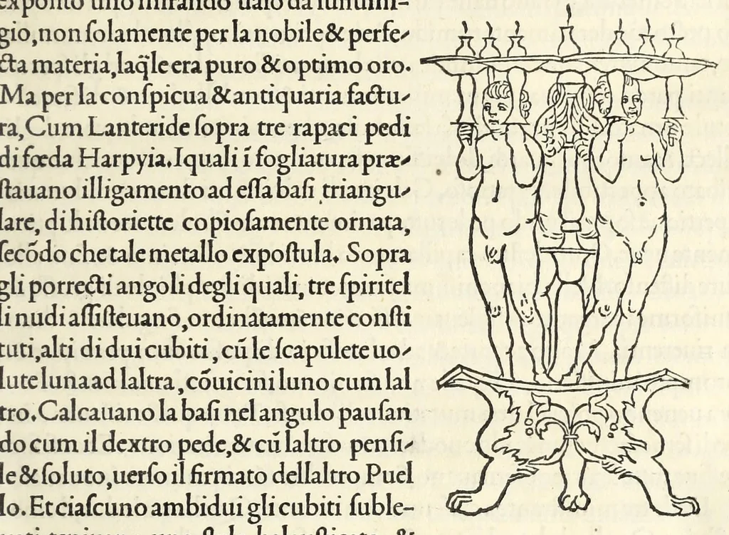 An illustration from Hypnerotomachia Poliphili : ubi humana omnia non nisi somnium esse docet atque obiter plurima scitu sane quam digna commemorat, leaf 109