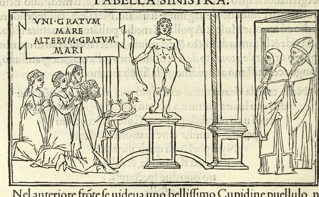 An illustration from Hypnerotomachia Poliphili : ubi humana omnia non nisi somnium esse docet atque obiter plurima scitu sane quam digna commemorat, leaf 162