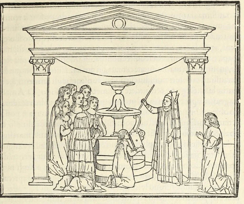 An illustration from Hypnerotomachia Poliphili : ubi humana omnia non nisi somnium esse docet atque obiter plurima scitu sane quam digna commemorat, leaf 227
