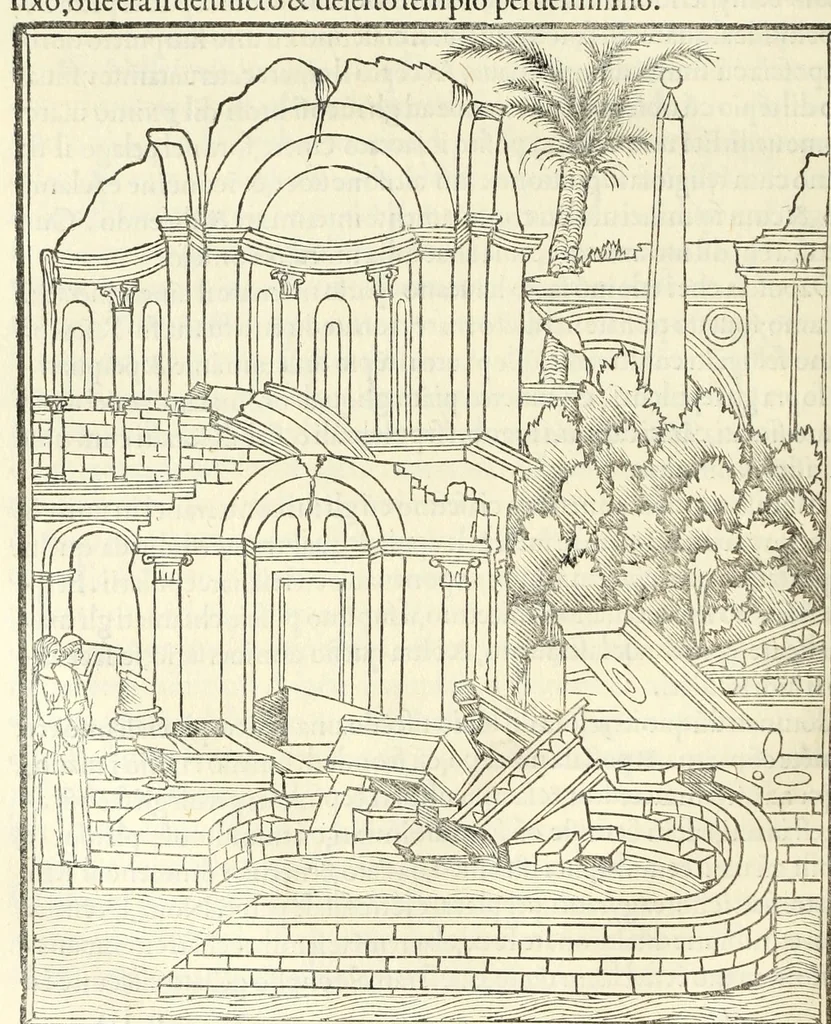 An illustration from Hypnerotomachia Poliphili : ubi humana omnia non nisi somnium esse docet atque obiter plurima scitu sane quam digna commemorat, leaf 236