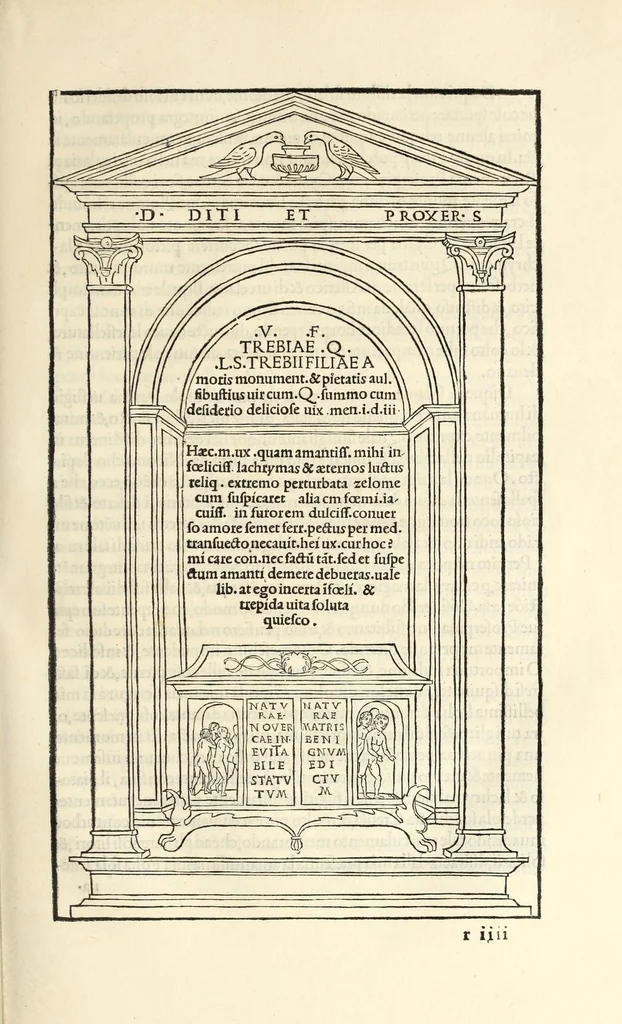 An illustration from Hypnerotomachia Poliphili : ubi humana omnia non nisi somnium esse docet atque obiter plurima scitu sane quam digna commemorat, leaf 269