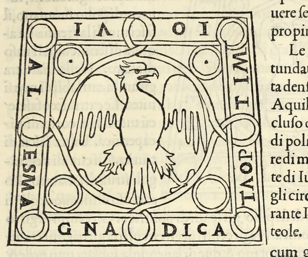 An illustration from Hypnerotomachia Poliphili : ubi humana omnia non nisi somnium esse docet atque obiter plurima scitu sane quam digna commemorat, leaf 319