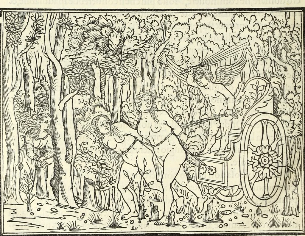 An illustration from Hypnerotomachia Poliphili : ubi humana omnia non nisi somnium esse docet atque obiter plurima scitu sane quam digna commemorat, leaf 396