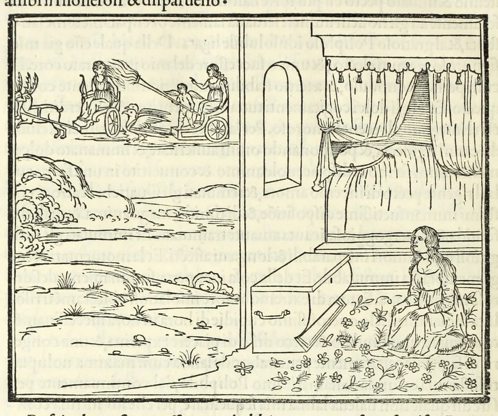 An illustration from Hypnerotomachia Poliphili : ubi humana omnia non nisi somnium esse docet atque obiter plurima scitu sane quam digna commemorat, leaf 420