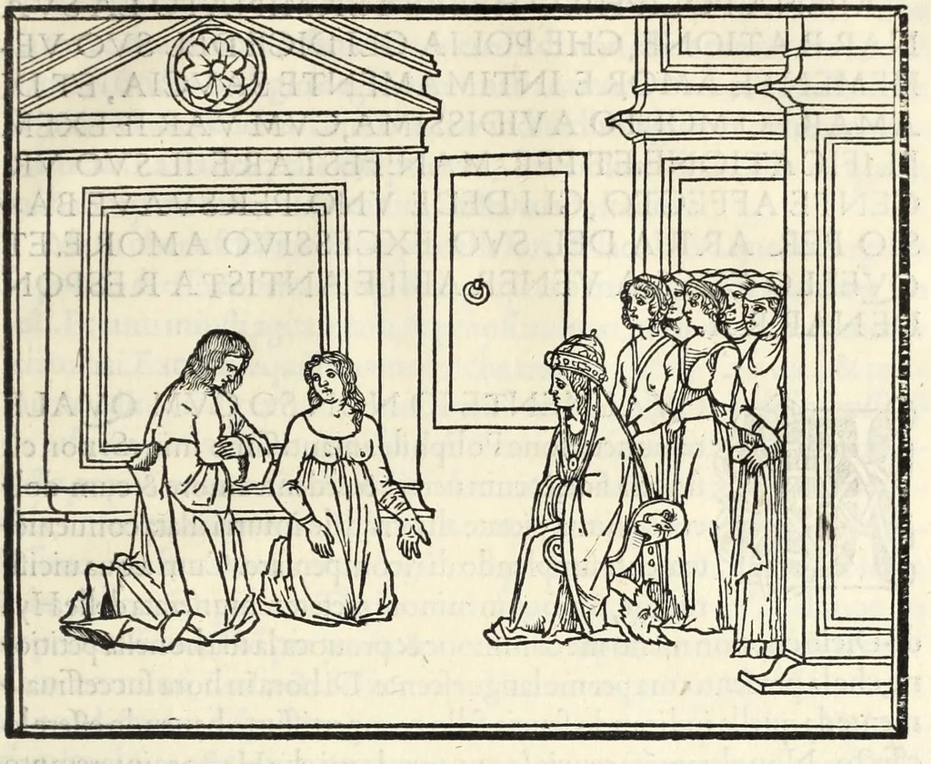 An illustration from Hypnerotomachia Poliphili : ubi humana omnia non nisi somnium esse docet atque obiter plurima scitu sane quam digna commemorat, leaf 425