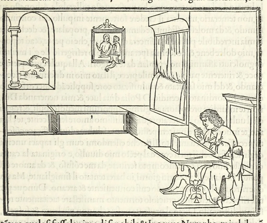 An illustration from Hypnerotomachia Poliphili : ubi humana omnia non nisi somnium esse docet atque obiter plurima scitu sane quam digna commemorat, leaf 437