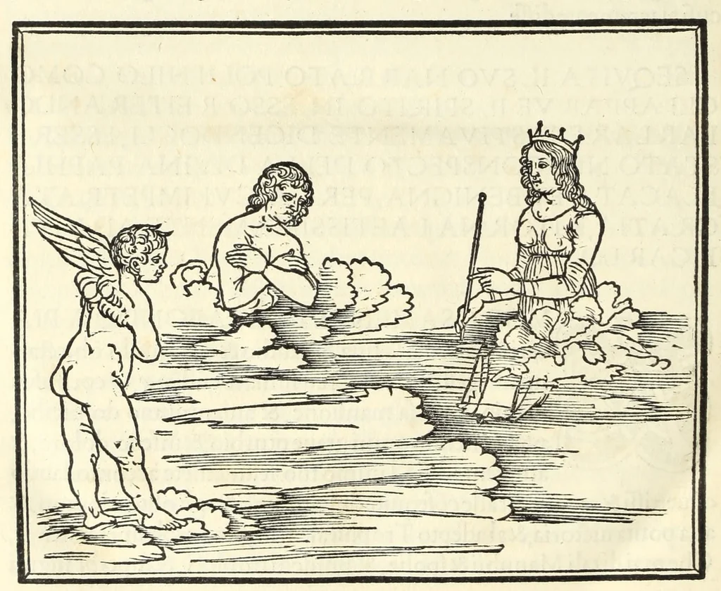 An illustration from Hypnerotomachia Poliphili : ubi humana omnia non nisi somnium esse docet atque obiter plurima scitu sane quam digna commemorat, leaf 450