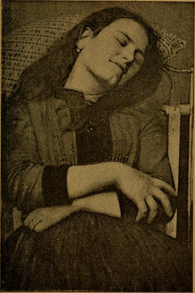 An illustration from Hypnotisme expérimental : les émotions dans l'état d'hypnotisme et l'action à distance des substances médicamenteuses ou toxiques, 1890, leaf 290