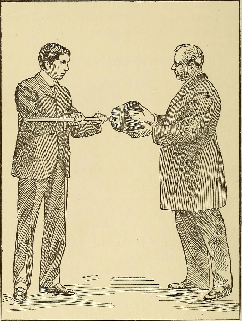 An illustration from Hypnotism and hypnotic suggestion; a scientific treatise on the uses and possibilities of hypnotism, suggestion and allied phenomena, 1900, leaf 61