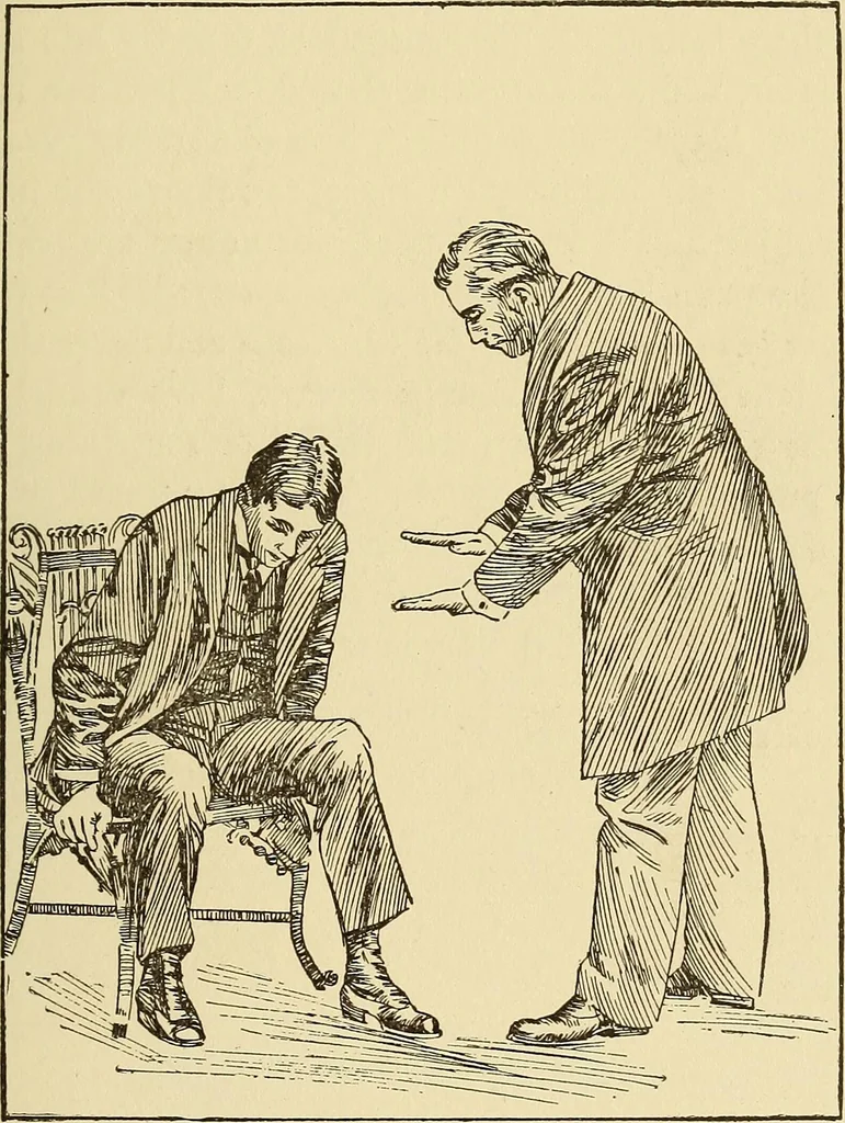 An illustration from Hypnotism and hypnotic suggestion; a scientific treatise on the uses and possibilities of hypnotism, suggestion and allied phenomena, 1900, leaf 62