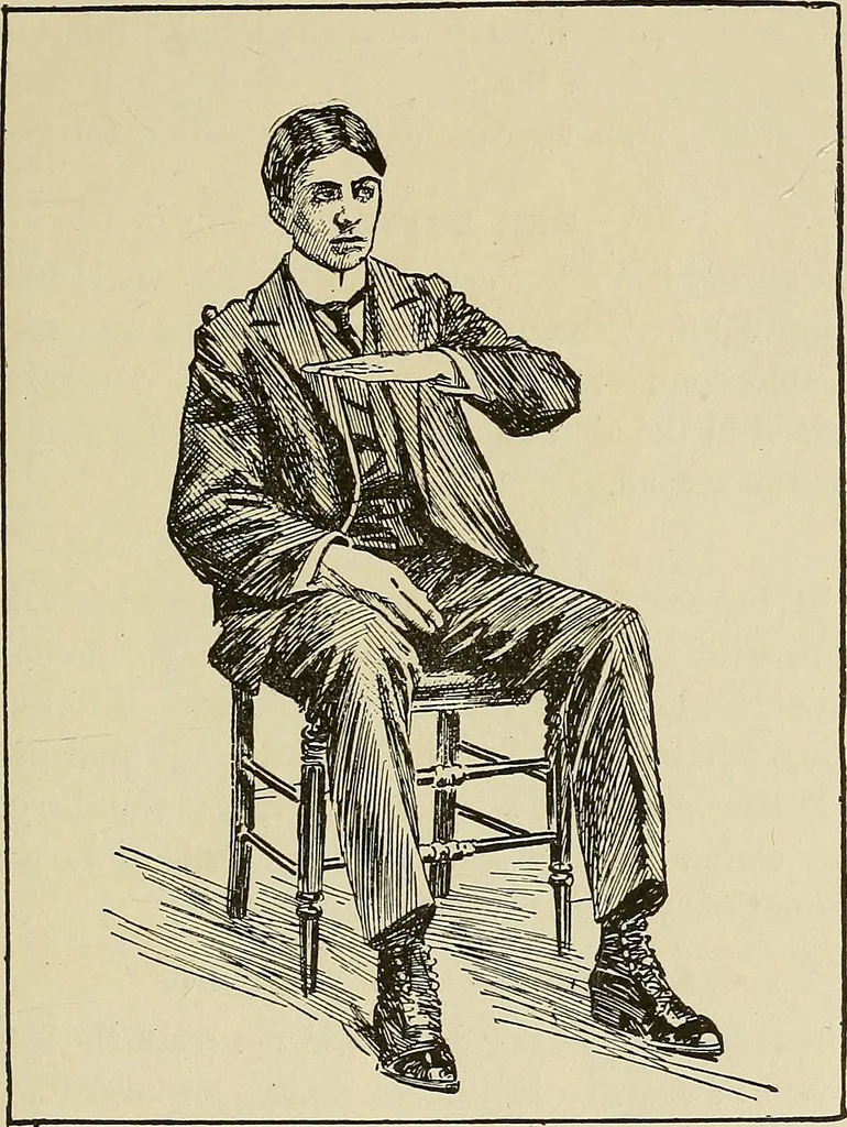 An illustration from Hypnotism and hypnotic suggestion. A scientific treatise on the uses and possibilities of hypnotism, suggestion and allied phenomena, 1900, leaf 56