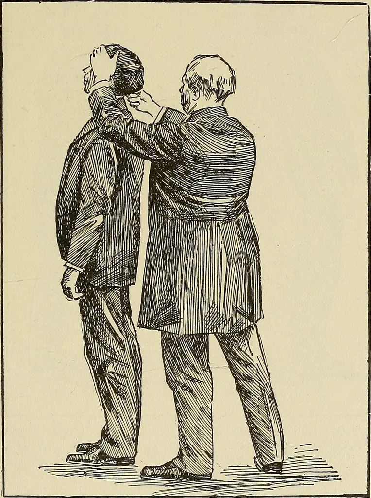 An illustration from Hypnotism and hypnotic suggestion. A scientific treatise on the uses and possibilities of hypnotism, suggestion and allied phenomena, 1900, leaf 58