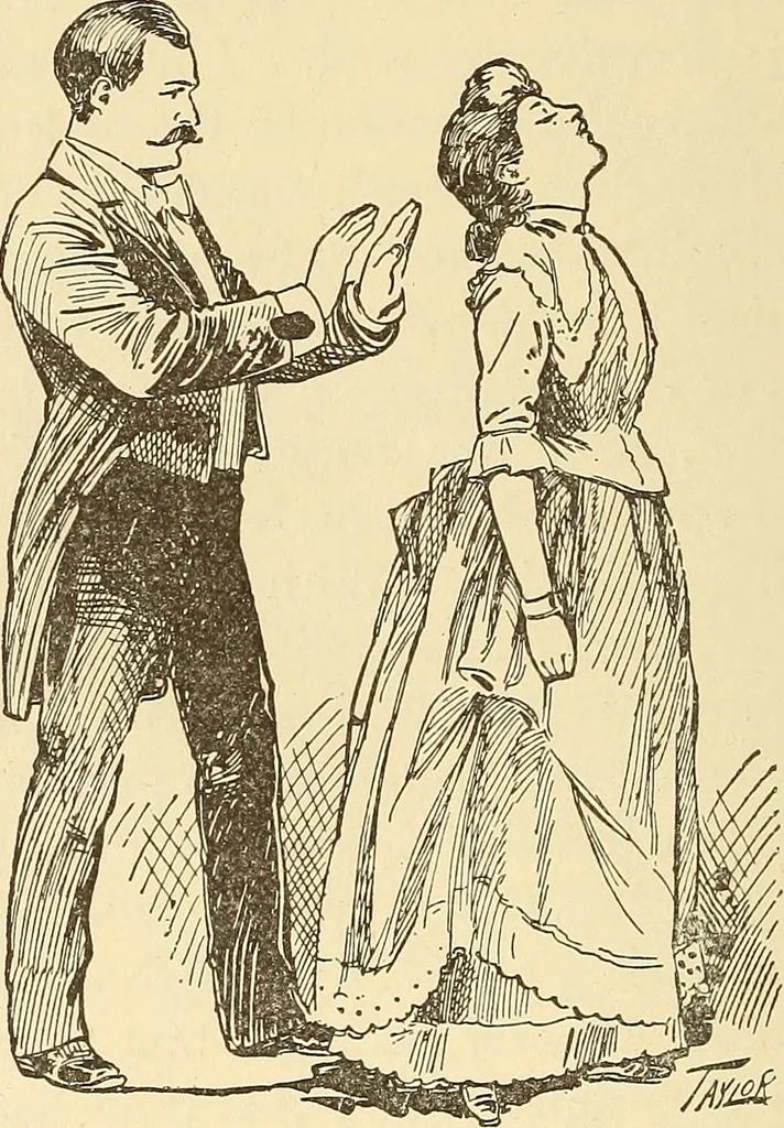An illustration from Hypnotism, its facts, theories, and related phenomena;, 1893, leaf 255
