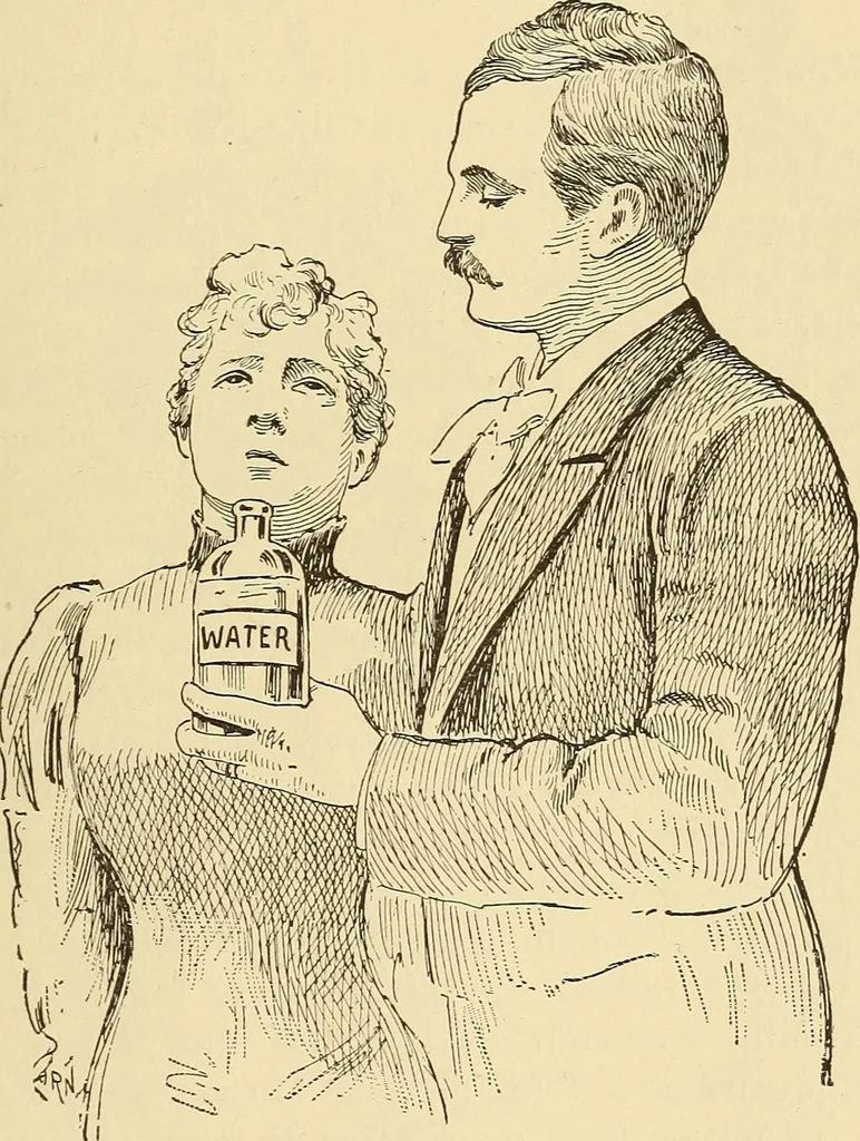 An illustration from Hypnotism, its facts, theories, and related phenomena;, 1893, leaf 258