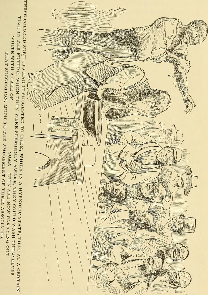 An illustration from Hypnotism, its facts, theories, and related phenomena;, 1893, leaf 292