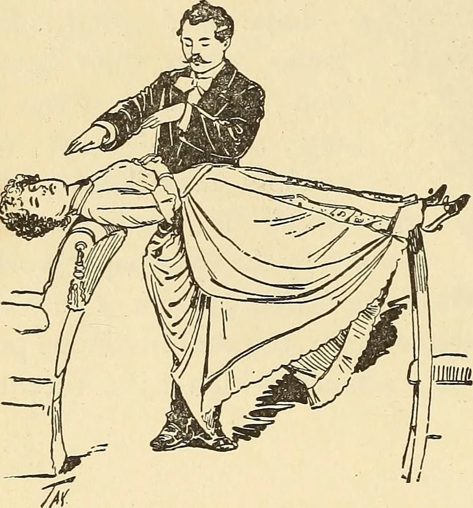 An illustration from Hypnotism, its facts, theories, and related phenomena;, 1893, leaf 299