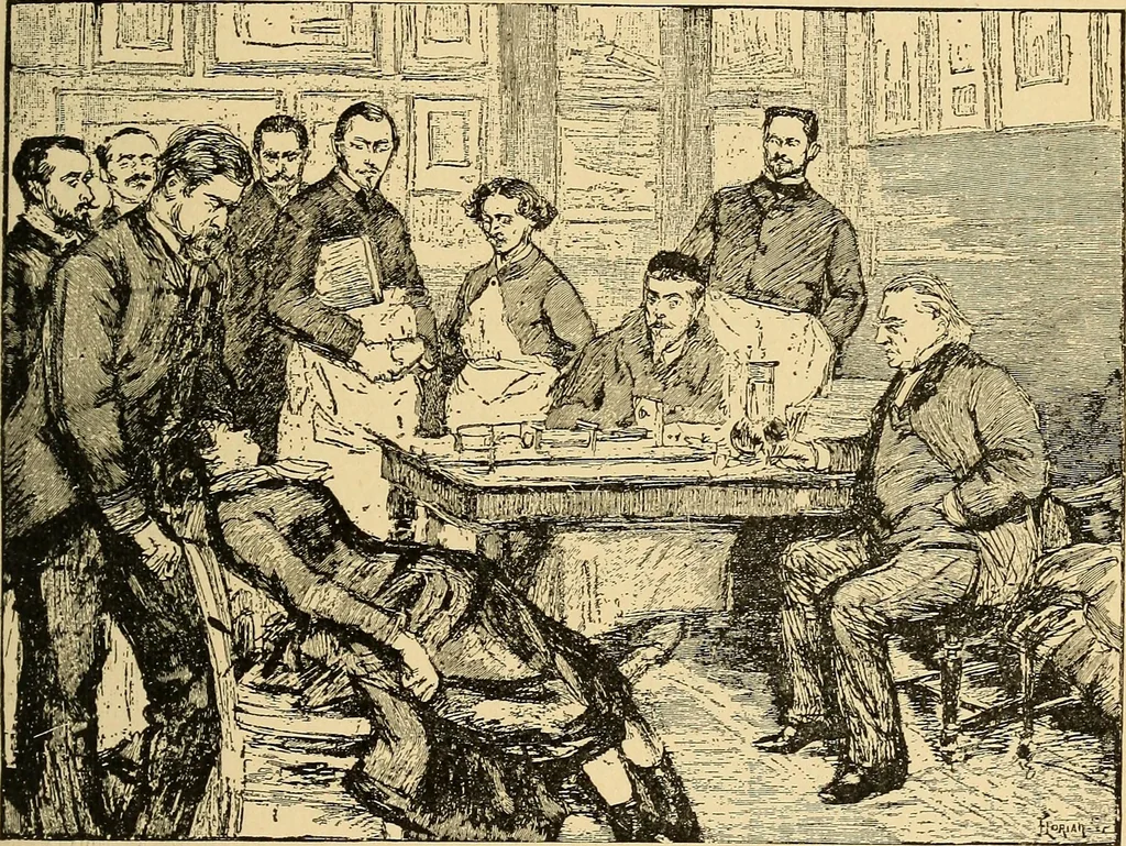 An illustration from Hypnotism, its facts, theories and related phenomena, with explanatory anecdotes, 1900, leaf 264