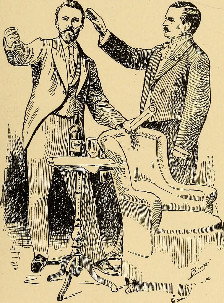 An illustration from Hypnotism, its facts, theories and related phenomena, with explanatory anecdotes, 1900, leaf 272