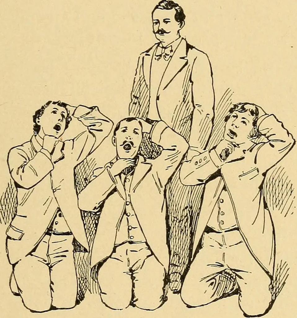 An illustration from Hypnotism, its facts, theories and related phenomena, with explanatory anecdotes, 1900, leaf 274