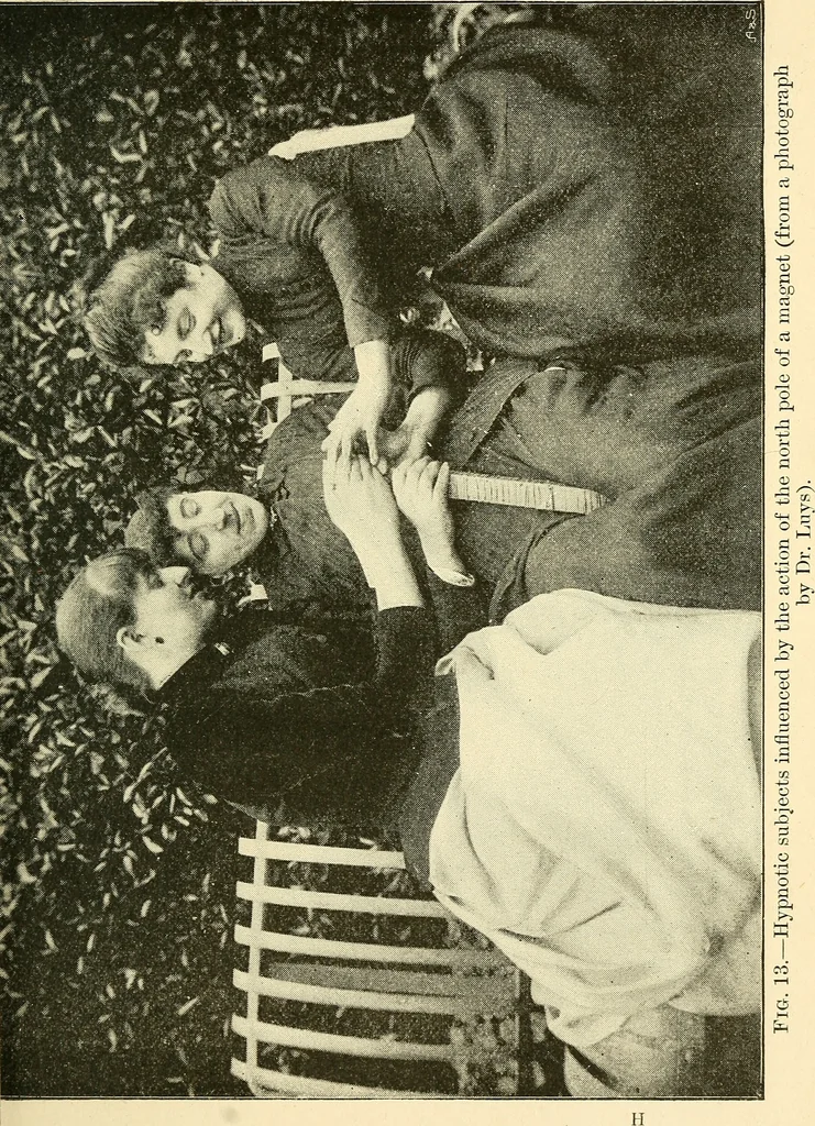 An illustration from Hypnotism, mesmerism and the new witchcraft, 1896, leaf 114
