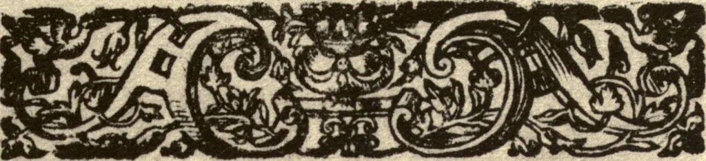 An illustration from Iacke Drums Entertainment, or, The Comedie Of Pasquill and Katherine : as it hath bene sundry times plaide by the Children of Powles, 1601, leaf 10