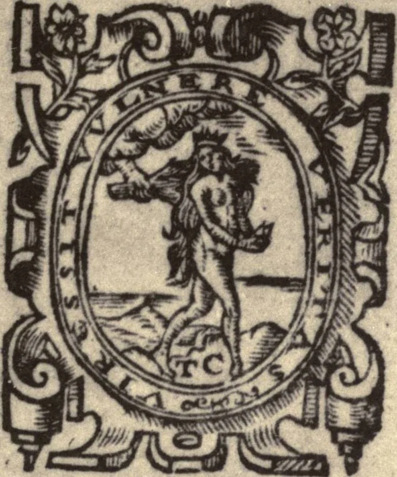 An illustration from Iacke Drums Entertainment, or, The Comedie Of Pasquill and Katherine : as it hath bene sundry times plaide by the Children of Powles, 1601, leaf 8