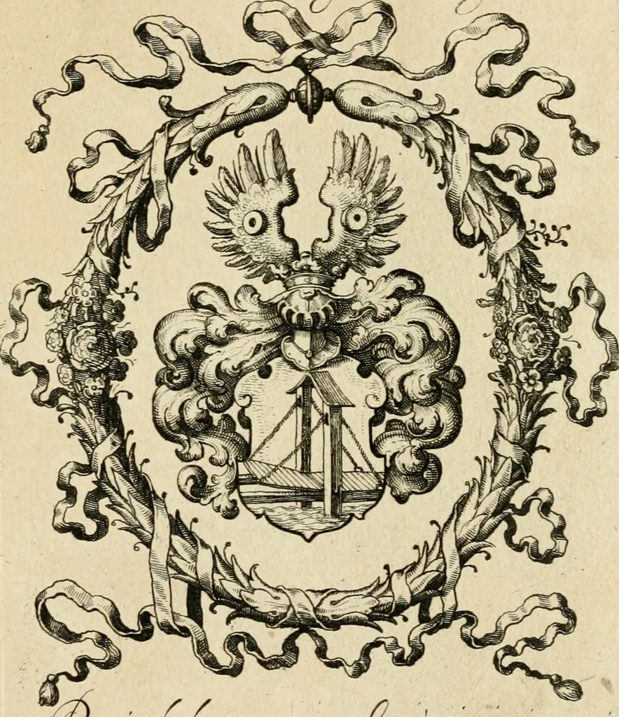 An illustration from Iacobi â Bruck Angermundt cogn. Sil. Emblemata moralia & bellica : nunc recens in lucem edita, 1615, leaf 8