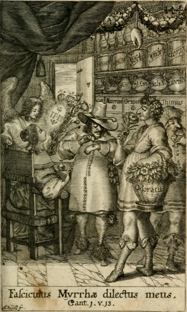 An illustration from Iacobi Balde è Societate Jesu Urania victrix, 1663, leaf 170