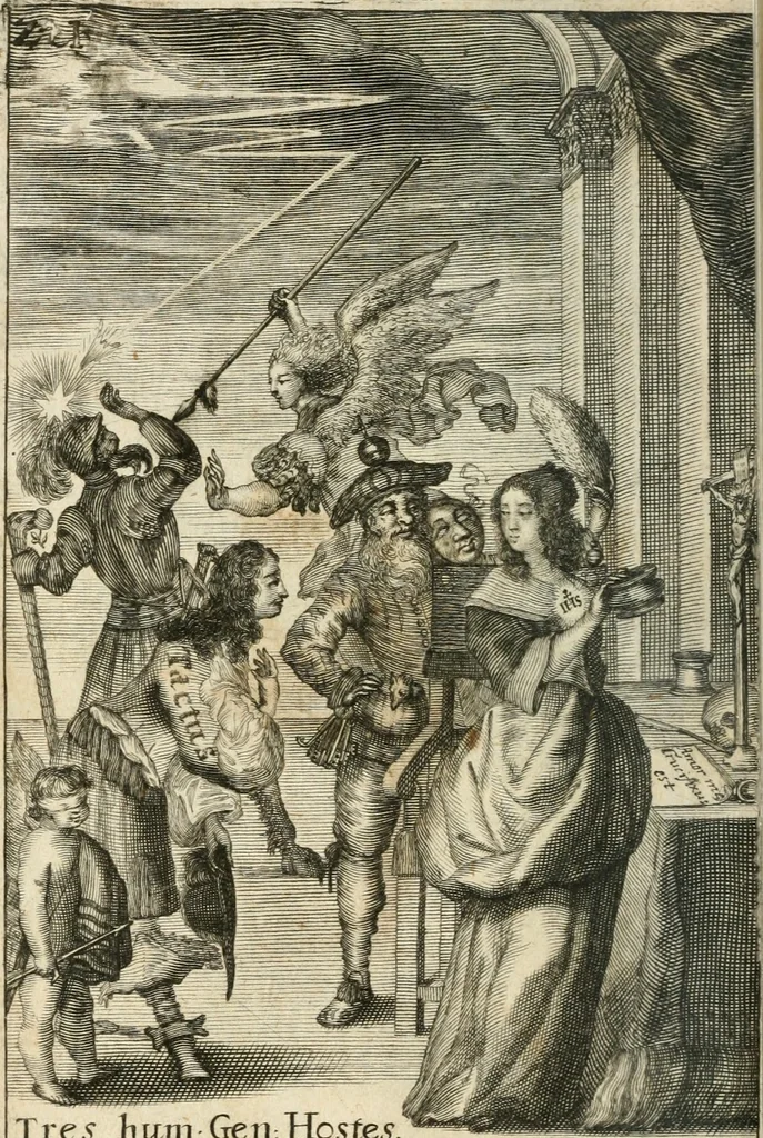 An illustration from Iacobi Balde è Societate Jesu Urania victrix, 1663, leaf 281