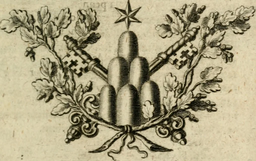 An illustration from Iacobi Balde è Societate Jesu Urania victrix, 1663, leaf 360
