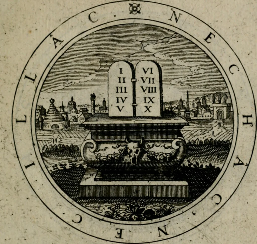 An illustration from Iacobi Bornitii I.C. Emblematum sacrorum et civilium miscellaneorum : sylloge prior [-posterior], 1659, leaf 122
