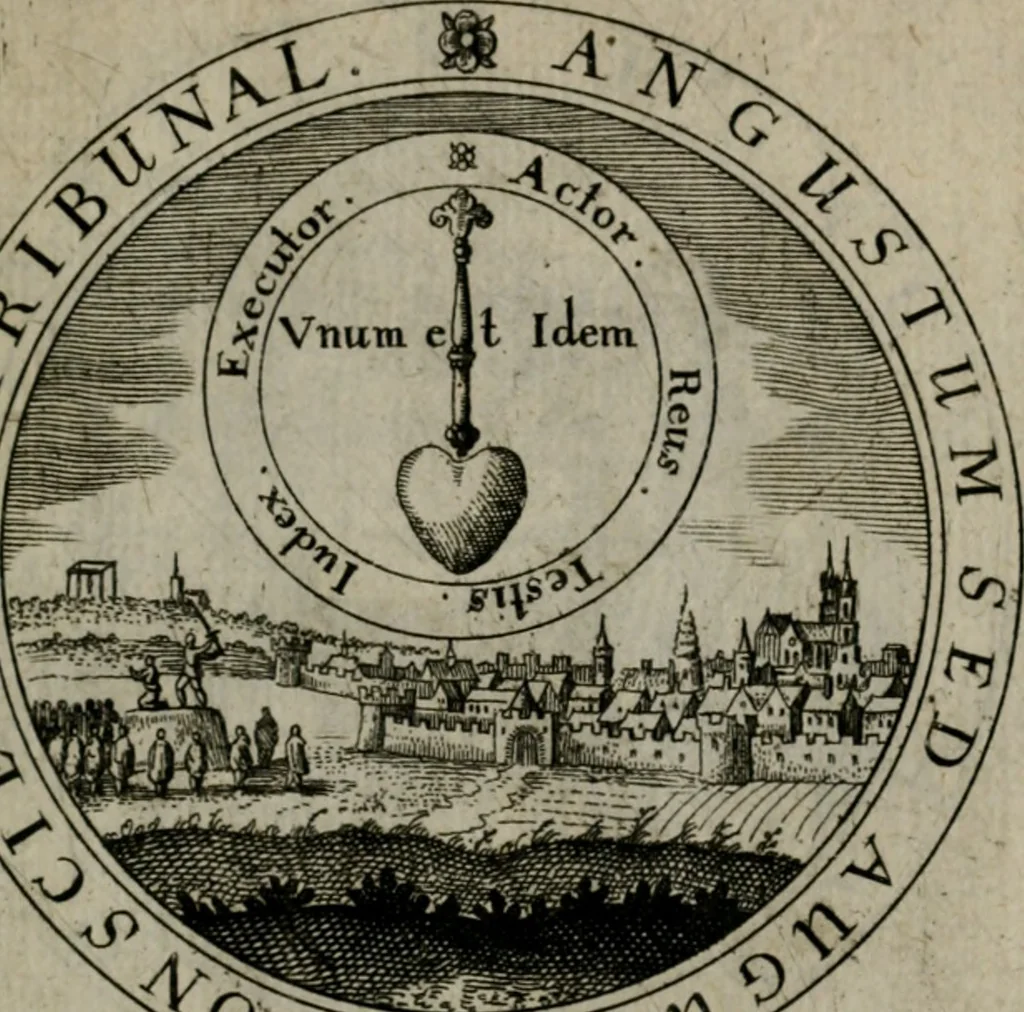 An illustration from Iacobi Bornitii I.C. Emblematum sacrorum et civilium miscellaneorum : sylloge prior [-posterior], 1659, leaf 134