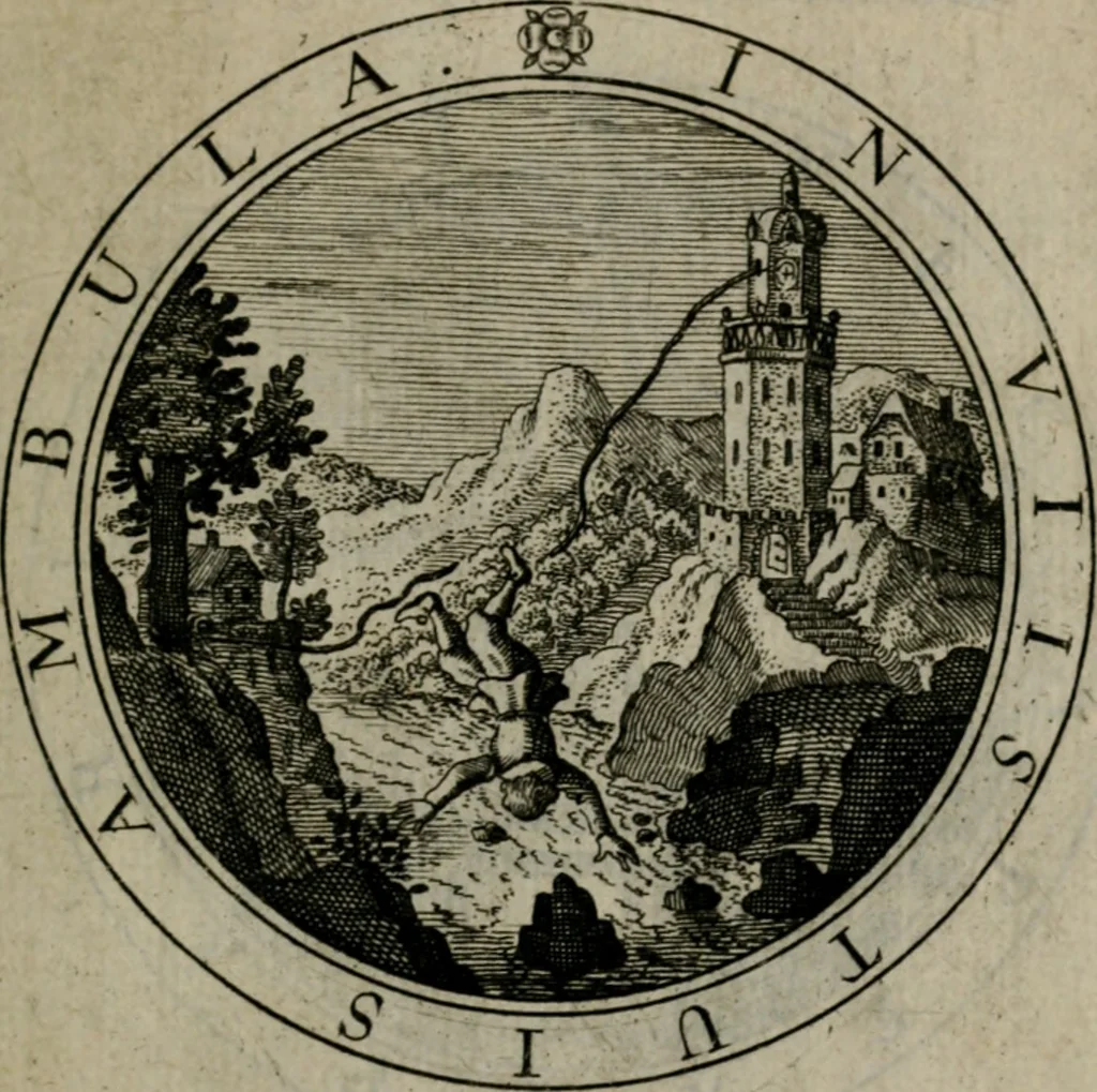 An illustration from Iacobi Bornitii I.C. Emblematum sacrorum et civilium miscellaneorum : sylloge prior [-posterior], 1659, leaf 138