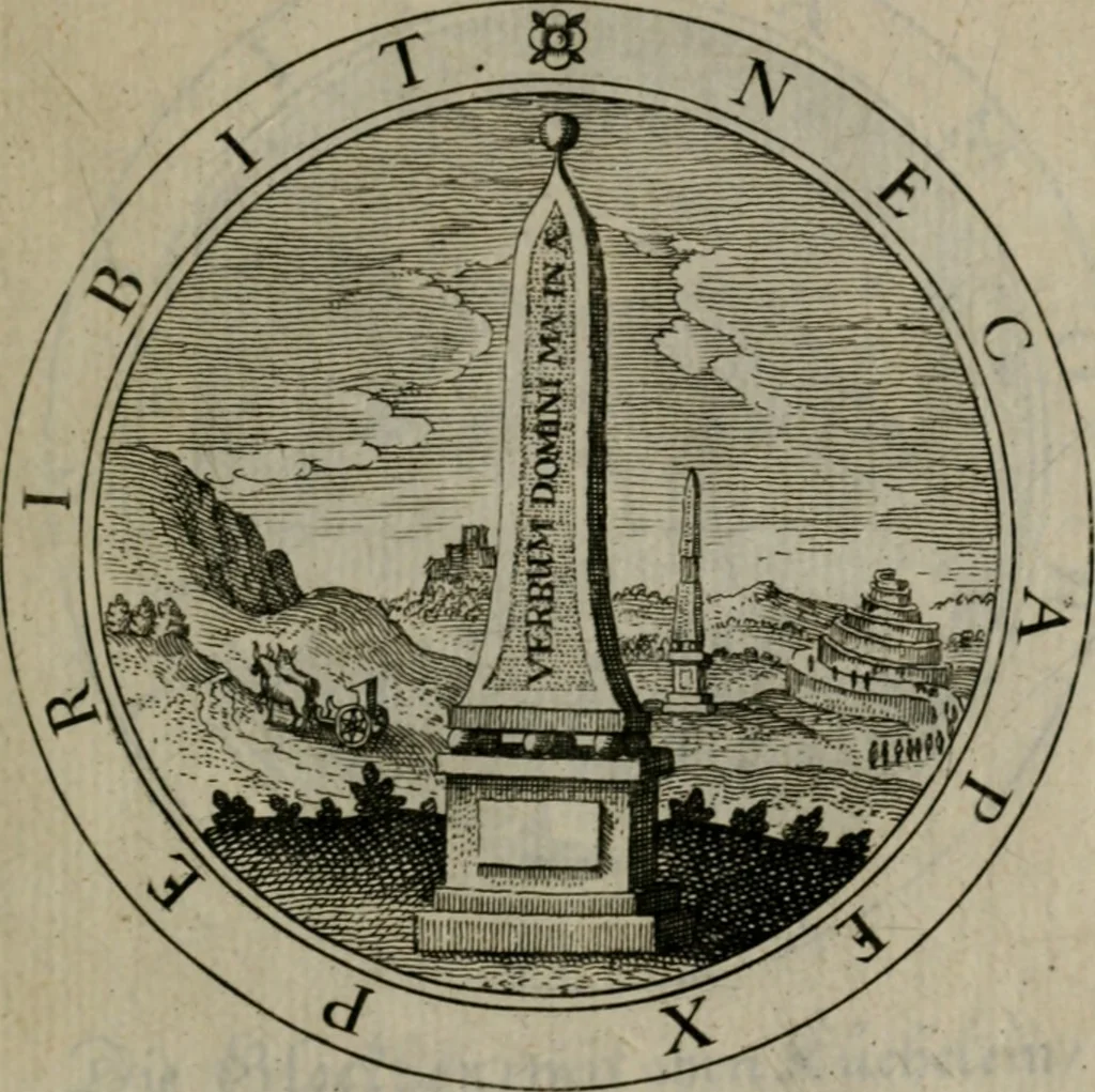 An illustration from Iacobi Bornitii I.C. Emblematum sacrorum et civilium miscellaneorum : sylloge prior [-posterior], 1659, leaf 140
