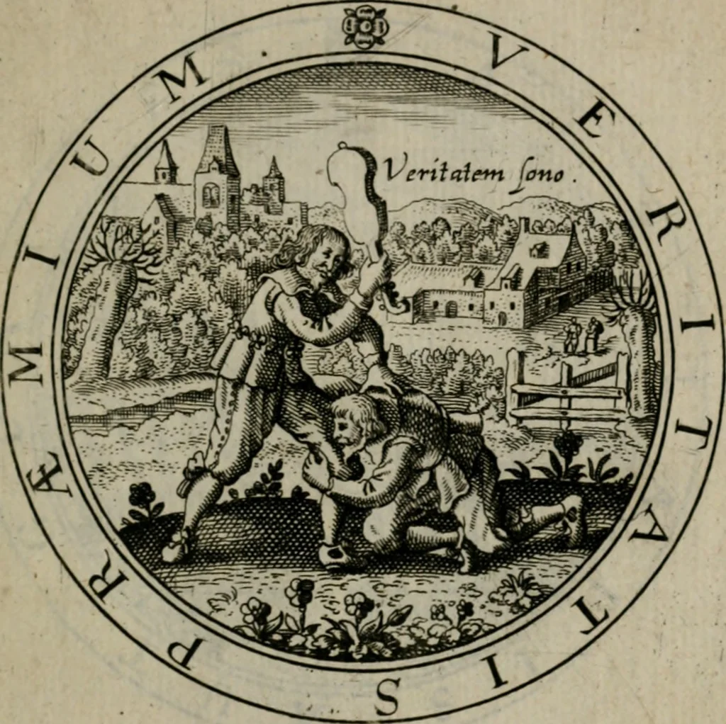 An illustration from Iacobi Bornitii I.C. Emblematum sacrorum et civilium miscellaneorum : sylloge prior [-posterior], 1659, leaf 146