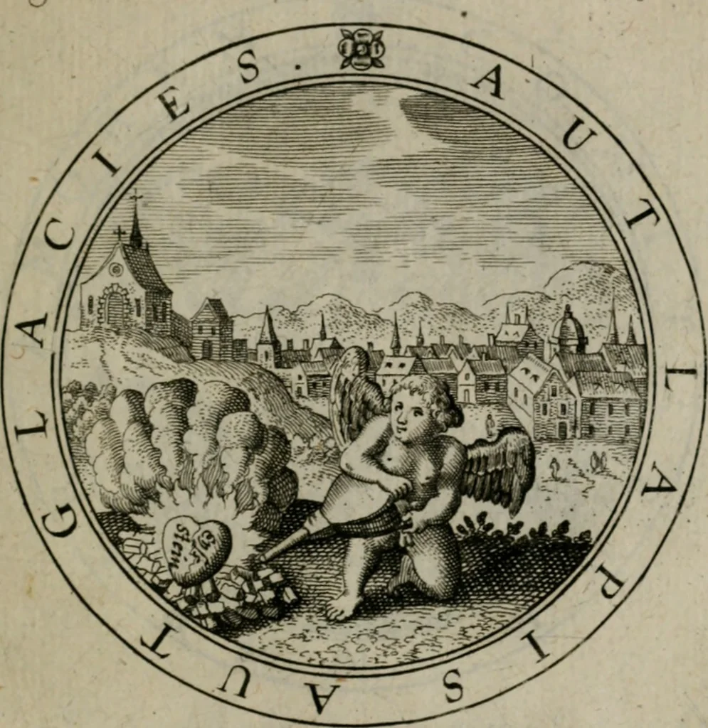 An illustration from Iacobi Bornitii I.C. Emblematum sacrorum et civilium miscellaneorum : sylloge prior [-posterior], 1659, leaf 148