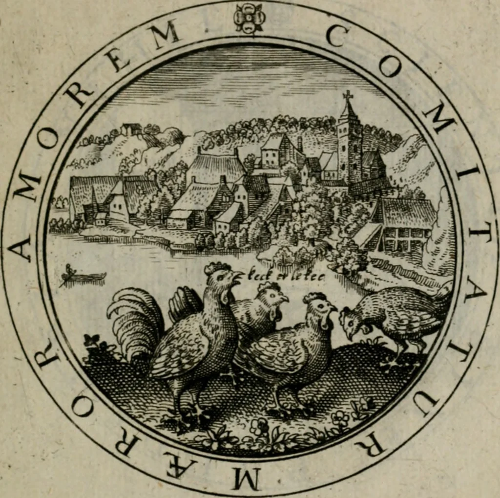 An illustration from Iacobi Bornitii I.C. Emblematum sacrorum et civilium miscellaneorum : sylloge prior [-posterior], 1659, leaf 150