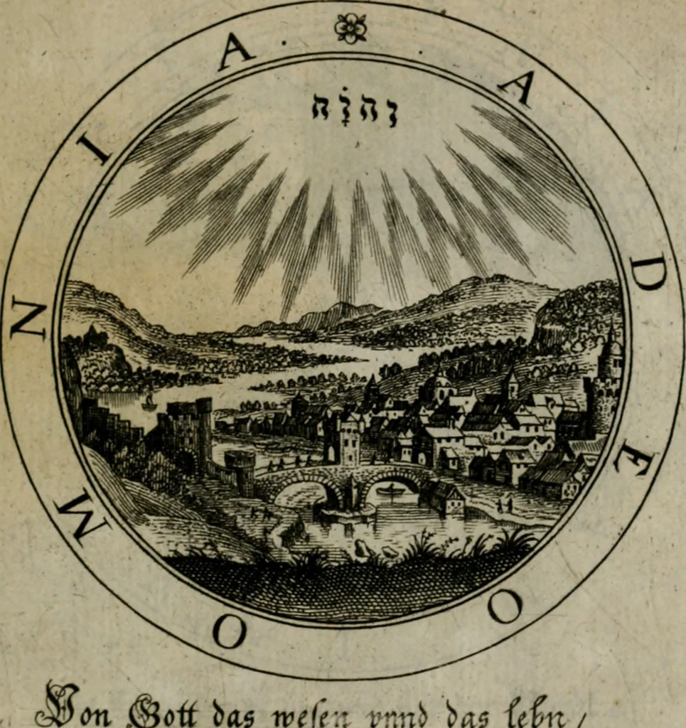 An illustration from Iacobi Bornitii I.C. Emblematum sacrorum et civilium miscellaneorum : sylloge prior [-posterior], 1659, leaf 16