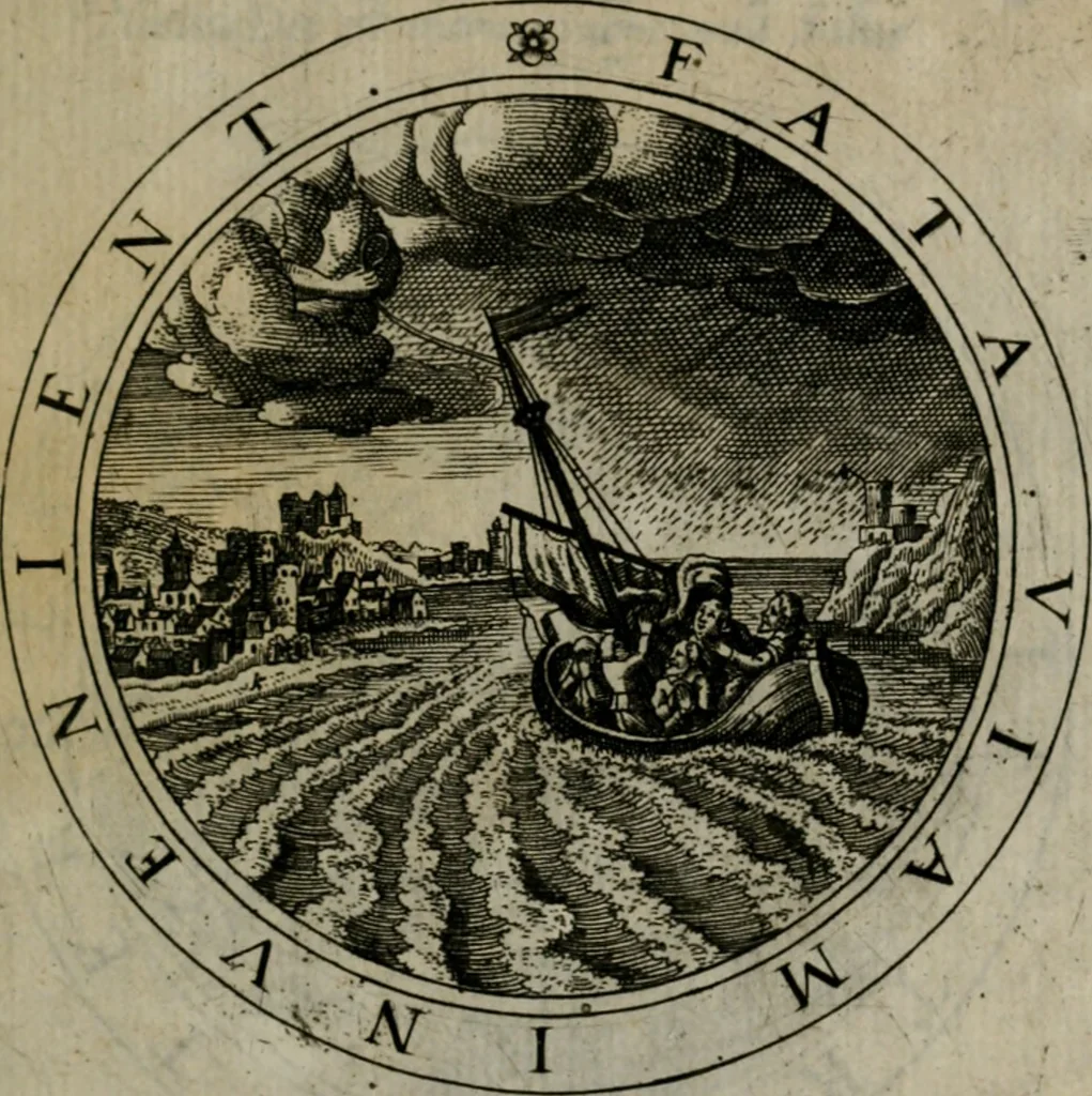 An illustration from Iacobi Bornitii I.C. Emblematum sacrorum et civilium miscellaneorum : sylloge prior [-posterior], 1659, leaf 18