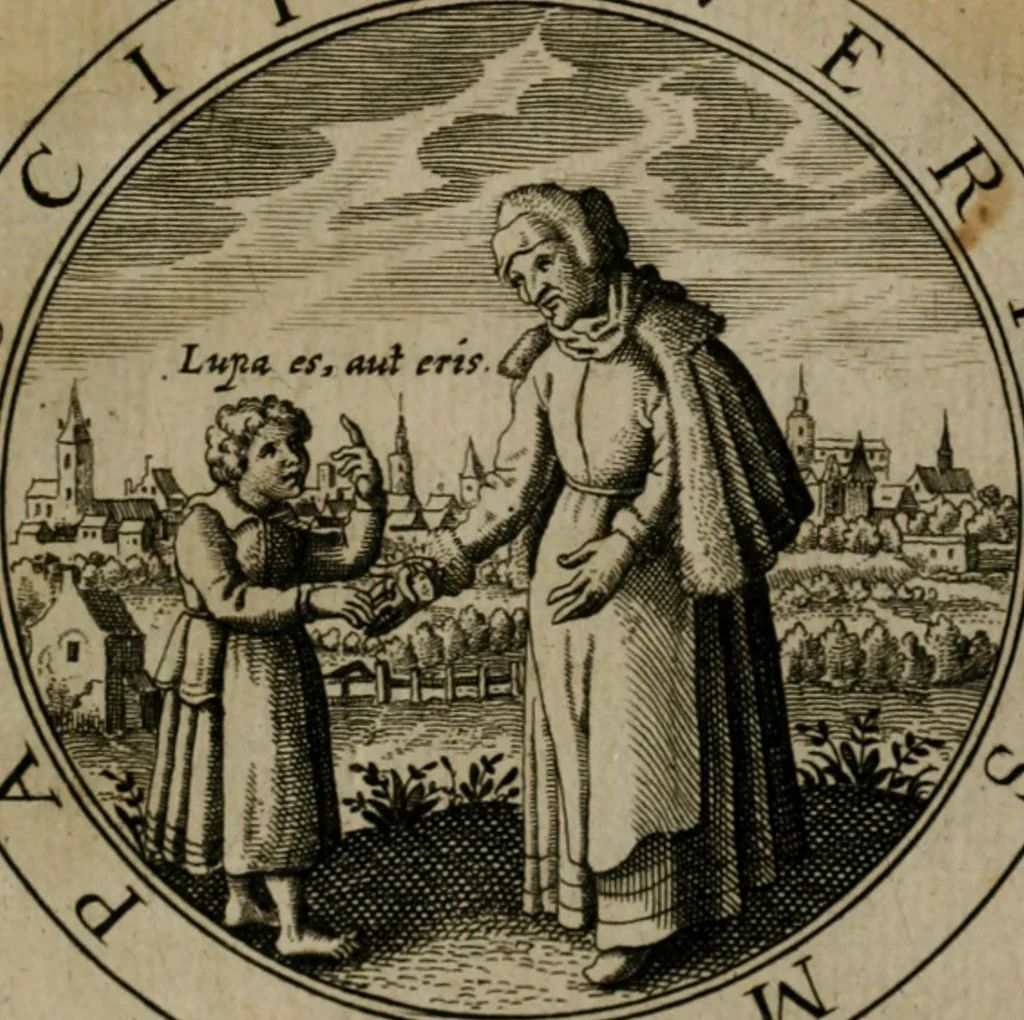 An illustration from Iacobi Bornitii I.C. Emblematum sacrorum et civilium miscellaneorum : sylloge prior [-posterior], 1659, leaf 214
